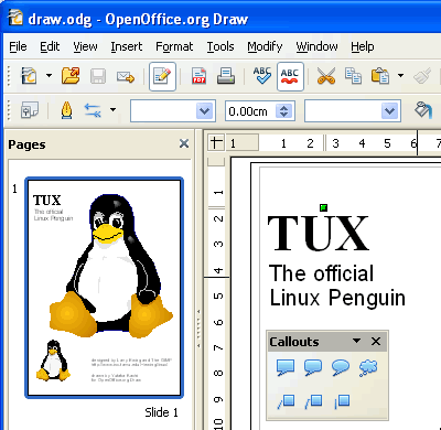 openoffice draw page two